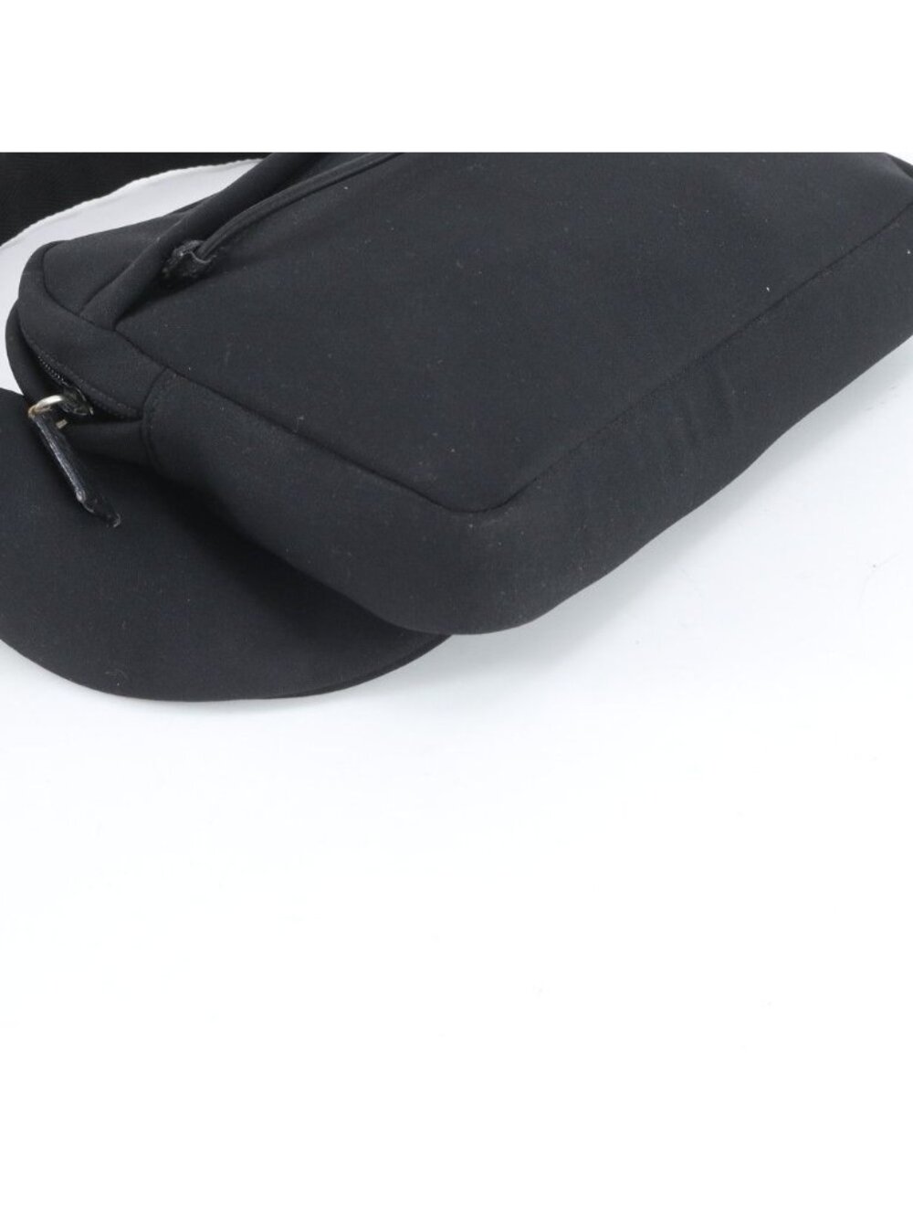 ★SOLD★ Prada 2-Way Belt Bag Crossbody Body Waist Pouch Shoulder Tote Black Ree - Picture 4 of 9